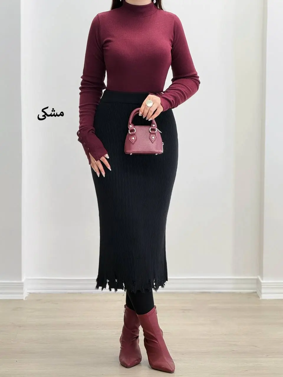 7517-دامن بافت کد 509